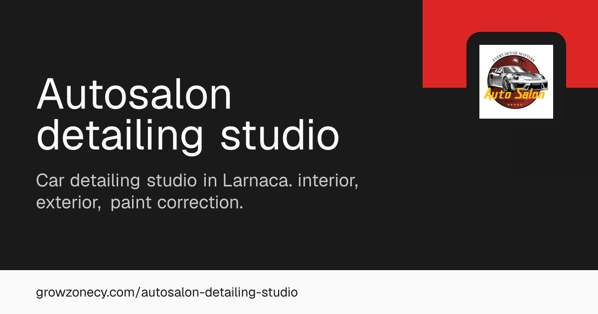 Autosalon detailing studio site preview